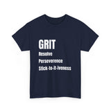 Grit tshirt inspirational t-shirt motivation tshirt self empowerment tshirt mental health tshirt positive affirmation street wear ethics tee