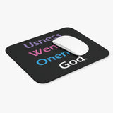 Spiritual mousepad Christian mouse pad Gaming pad Usness Weness Oness God Motivational desk accessories Computer Accessories Religious desk