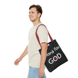Religious Tote bag Graphic Tote bag Thank You God tote bag Christian Tote bag Spiritual quote printed Tote Bag