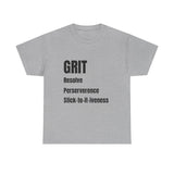 Grit tshirt inspirational t-shirt motivation tshirt self empowerment tshirt mental health tshirt positive affirmation street wear ethics tee