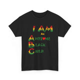 Positive Affirmation T-shirts for Black Children "I AM an Awesome Black Child" Tshirt  for Black Kids Empowerment tee gift for Child