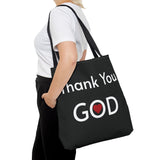 Religious Tote bag Graphic Tote bag Thank You God tote bag Christian Tote bag Spiritual quote printed Tote Bag