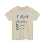 Positive Affirmation T-shirts for Children "I AM an Awesome Bright Child" Tshirt  for Kids Empowerment tee gift for Child
