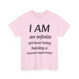Spiritual being tshirt spiritual tee spirit being quote Christian shirt positive affirmation daily affirmation affirmation shirt