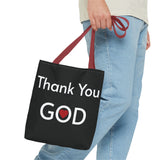 Religious Tote bag Graphic Tote bag Thank You God tote bag Christian Tote bag Spiritual quote printed Tote Bag