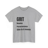 Grit tshirt inspirational t-shirt motivation tshirt self empowerment tshirt mental health tshirt positive affirmation street wear ethics tee