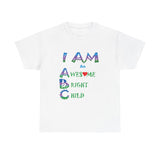 Positive Affirmation T-shirts for Children "I AM an Awesome Bright Child" Tshirt  for Kids Empowerment tee gift for Child