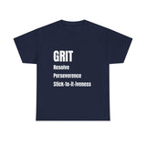 Grit tshirt inspirational t-shirt motivation tshirt self empowerment tshirt mental health tshirt positive affirmation street wear ethics tee