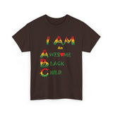 Positive Affirmation T-shirts for Black Children "I AM an Awesome Black Child" Tshirt  for Black Kids Empowerment tee gift for Child