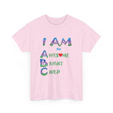 Positive Affirmation T-shirts for Children "I AM an Awesome Bright Child" Tshirt  for Kids Empowerment tee gift for Child