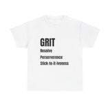 Grit tshirt inspirational t-shirt motivation tshirt self empowerment tshirt mental health tshirt positive affirmation street wear ethics tee