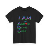 Positive Affirmation T-shirts for Children "I AM an Awesome Bright Child" Tshirt  for Kids Empowerment tee gift for Child