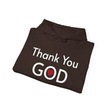 Religious Hoodie Thank You God sweatshirt Spiritual clothing Worship streetwear Faith-based streetwear Church hoodie gift for Christian
