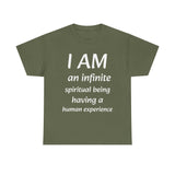 Spiritual being tshirt spiritual tee spirit being quote Christian shirt positive affirmation daily affirmation affirmation shirt