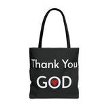 Religious Tote bag Graphic Tote bag Thank You God tote bag Christian Tote bag Spiritual quote printed Tote Bag