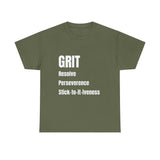 Grit tshirt inspirational t-shirt motivation tshirt self empowerment tshirt mental health tshirt positive affirmation street wear ethics tee