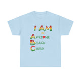 Positive Affirmation T-shirts for Black Children "I AM an Awesome Black Child" Tshirt  for Black Kids Empowerment tee gift for Child