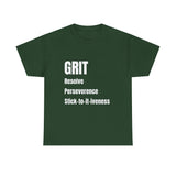 Grit tshirt inspirational t-shirt motivation tshirt self empowerment tshirt mental health tshirt positive affirmation street wear ethics tee