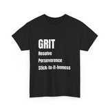 Grit tshirt inspirational t-shirt motivation tshirt self empowerment tshirt mental health tshirt positive affirmation street wear ethics tee