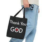 Religious Tote bag Graphic Tote bag Thank You God tote bag Christian Tote bag Spiritual quote printed Tote Bag