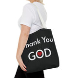 Religious Tote bag Graphic Tote bag Thank You God tote bag Christian Tote bag Spiritual quote printed Tote Bag