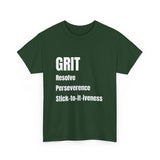 Grit tshirt inspirational t-shirt motivation tshirt self empowerment tshirt mental health tshirt positive affirmation street wear ethics tee