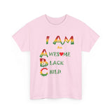 Positive Affirmation T-shirts for Black Children "I AM an Awesome Black Child" Tshirt  for Black Kids Empowerment tee gift for Child