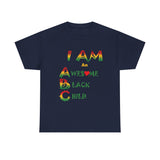 Positive Affirmation T-shirts for Black Children "I AM an Awesome Black Child" Tshirt  for Black Kids Empowerment tee gift for Child