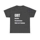 Grit tshirt inspirational t-shirt motivation tshirt self empowerment tshirt mental health tshirt positive affirmation street wear ethics tee