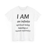 Spiritual being tshirt spiritual tee spirit being quote Christian shirt positive affirmation daily affirmation affirmation shirt
