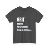 Grit tshirt inspirational t-shirt motivation tshirt self empowerment tshirt mental health tshirt positive affirmation street wear ethics tee