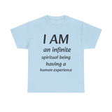 Spiritual being tshirt spiritual tee spirit being quote Christian shirt positive affirmation daily affirmation affirmation shirt