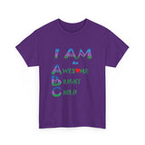 Positive Affirmation T-shirts for Children "I AM an Awesome Bright Child" Tshirt  for Kids Empowerment tee gift for Child