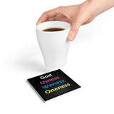 Ceramic Coaster Spirituality coaster for drinks  God coaster Christian coaster motivational coaster religious coaster gift for church member