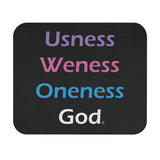 Spiritual mousepad Christian mouse pad Gaming pad Usness Weness Oness God Motivational desk accessories Computer Accessories Religious desk