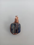 Copper wire wrapped Sodalite pendant