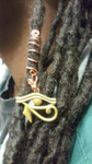Eye of Horus Dreadlock Jewelry, Loc  and Braid Jewelry