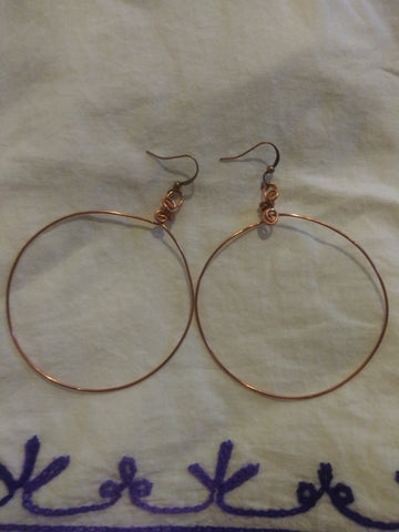 Copper Hoop Earrings