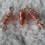 copper loc, dreadlock coils
