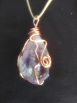 Copper Wrapped Amethyst Crystal