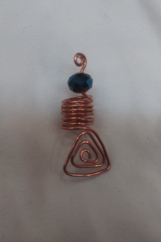 Triangle spiral Dreadlock Jewelry
