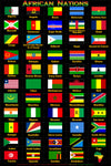 African Nation Flags Poster
