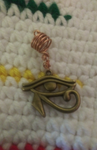 Eye of Horus Dreadlock Jewelry, Loc  and Braid Jewelry